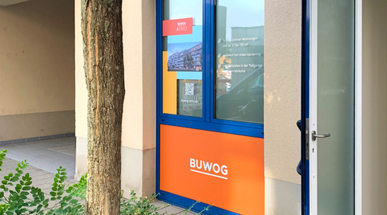 STAUB_Immobilienmarketing_BUWOG-Atrio_Vermietbüro